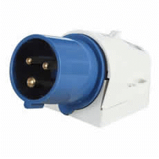 16A 230V Blue Surface-Mounted Plug-0-684-66