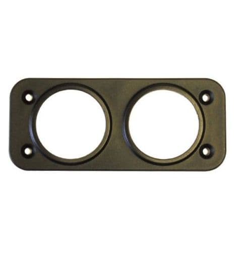 2 Hole Front Panel Mount for 28mm Sockets-0-601-57