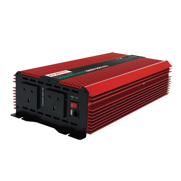 2000W 12V DC to 230V AC Compact Modified Wave Voltage Inverters-0-856-27