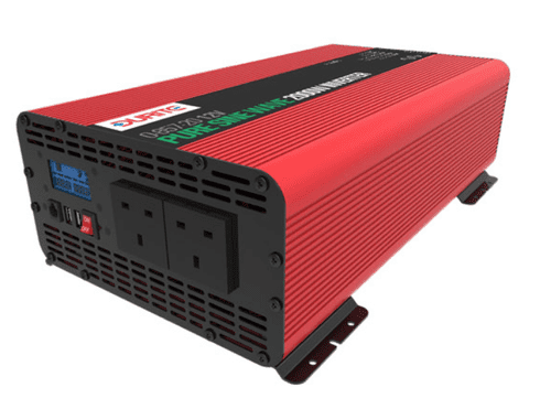 2000W 12V DC to 230V AC Compact Sine Wave Voltage Inverter-0-857-20