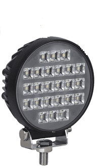24 x 1W LED Round Work Lamp - 12/24V 0-420-35