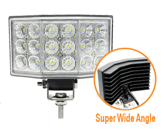 240 Degree WIDE ANGLE LED WORK LAMP-IP67 12/24V 0-421-10 042110