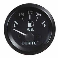 24V Illuminated Fuel Gauge with Sender - 52mm-0-523-56