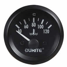 24V Water Temperature Gauge with Sender - 52mm-0-523-73