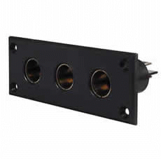 3 Way DIN Socket Panel Mount-0-601-54