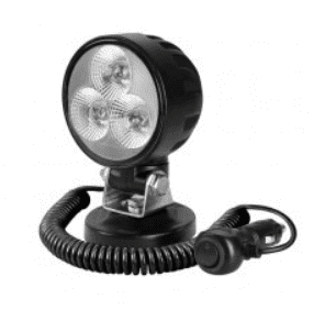 3 x 10W Compact Flood Beam LED Work Lamp With Magnetic Base - 12/24V 0-420-30 042030