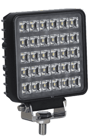 30 x 1W LED Square Work Lamp - 12/24V 0-420-34