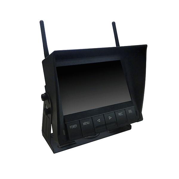 4-Channel 7" QUAD Wireless Monitor - 12/24V-0-775-58 077558