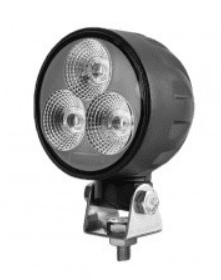 4 x 3W LED Work Lamp with 450mm Flying Lead - Black, 12/24V, IP67-0-420-31