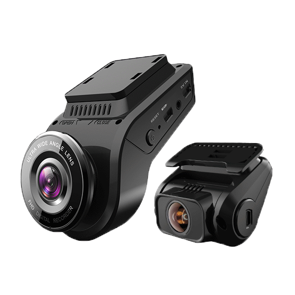 4K Dash Camera With Wifi + 1 extra camera - 12/24V-0-775-44