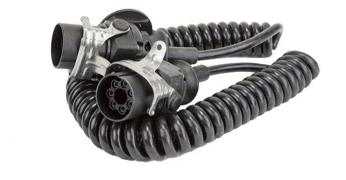 7 Core Retractable Polyurethene Cable with 2 x EBS Sockets - 3 Metre-0-715-23