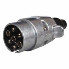 7 Pin Metal Caravan Plug - 12V ISO 1724-5-692-16