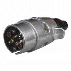 7 Pin Metal Caravan Plug - 12V ISO 3732-0-692-66