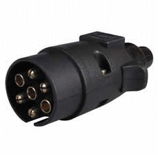 7 Pin Plastic Caravan Plug - 12V ISO 1724-0-693-16