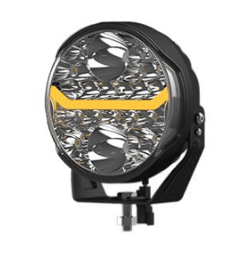 7" Round Led  Driving & Position Lamp - White/Amber - 12/24V     0-537-52