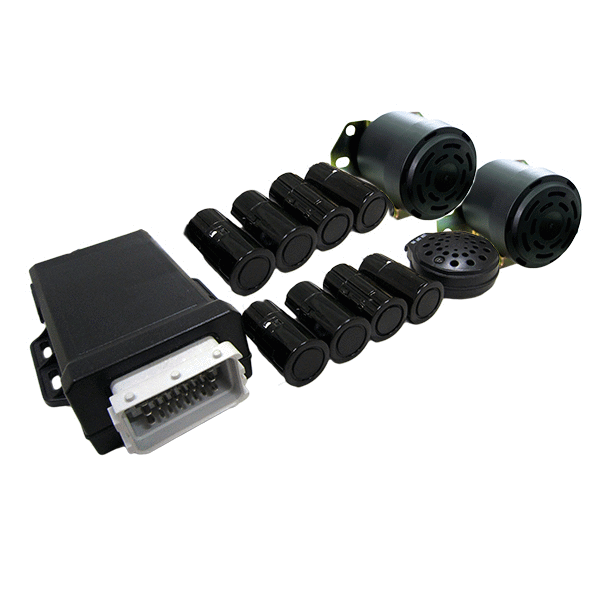 8 Sensor Blind Spot Detection System With 4 Left & 4 Rear Sensors - 12-24V-0-870-40