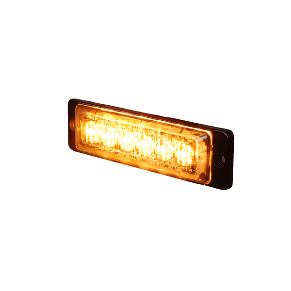 Amber High Intensity 6 LED Slimline Warning Light - 12/24V-0-441-00