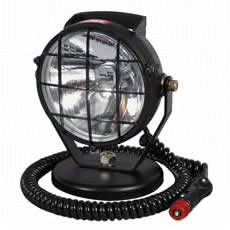 Black Plastic Spot Lamp with Magnetic Base and Cable-0-537-55