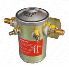 Bulkhead Make and Break Solenoid - 100A Continuous at 24V-0-335-07