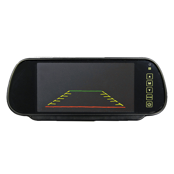 CCTV Kit - 7" Colour Mirror Monitor - 12/24V-0-775-48