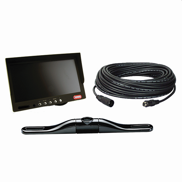 CCTV Kit - 7" Colour Monitor & 25cm Rear View Number Plate Camera - 12V/24V-0-775-17