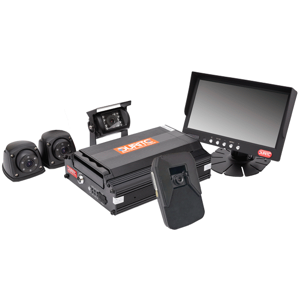 DL1 4G Super HD 5-ch DVR with Durite Live + 4 cameras (incl.1080p) - 12/24V-0-876-41