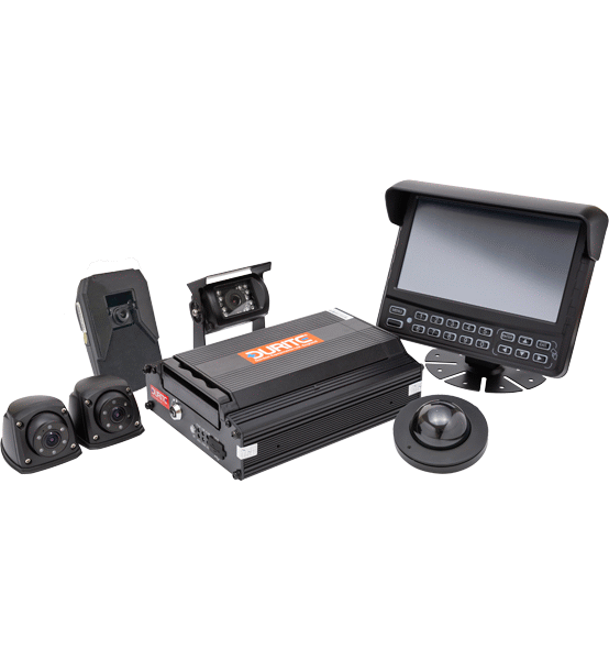 DL1 4G Super HD 5-ch DVR with Durite Live + 5 cameras (incl. 1080p) + Touchscreen - 12/24V-0-876-42