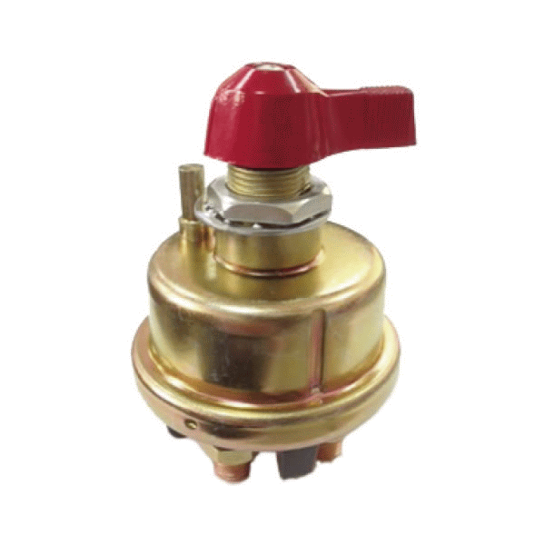 Double-Pole Battery Isolator with Fixed Key - 125A Continuous-0-605-22