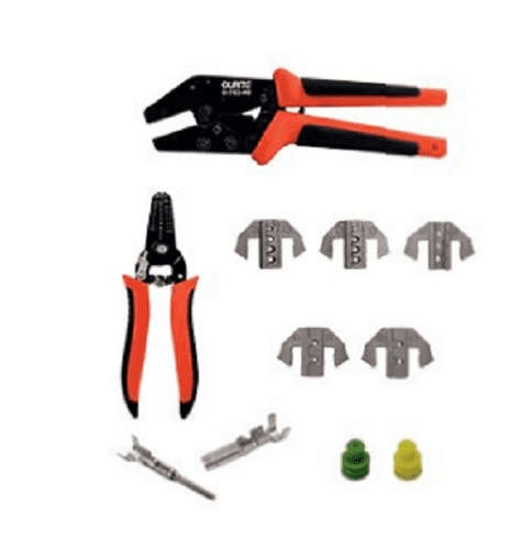 DURITE 9" PLUS QUICK CHANGE RATCHET CRIMPER KIT, FOR WP, JPT & DT. 0-703-40