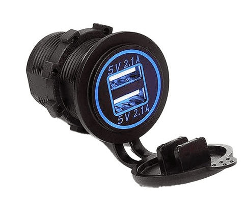 Durite USB 2-Port Socket Dual 2.1A 12/24 volt bg1 0-601-15