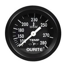 Fahrenheit Water Temperature Gauge with 12' Capillary - 52mm-0-533-73