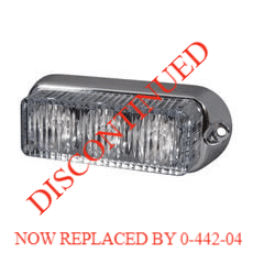 Green High Intensity 4 LED Horizontal Warning Light - 12/24V-0-442-14
