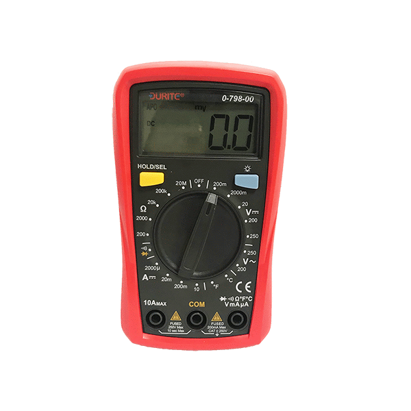 Hand-Held Digital Multimeter with Temperature-0-798-00