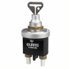 Heavy Duty Battery Isolator with Removable Key in On or Off Position - 250A 24V-0-605-65