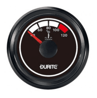 LED Illuminated Marine Water Temperature Gauge With Sender - 12/24V - 12/24V 0-525-43