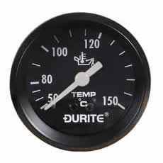 Mechanical Oil Temperature Gauge with 12' Capillary - 52mm-0-533-15