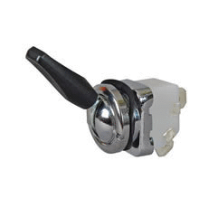 Momentary On Toggle Switch with Plastic Paddle Lever - 5A at 12V-0-687-11