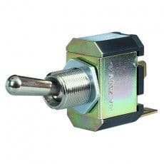 On/Off Toggle Switch with Nickel Plated Brass Lever - 10A at 28V-0-603-00