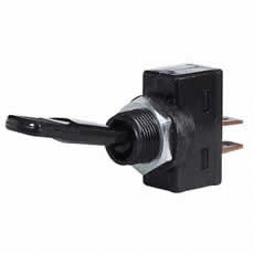 On/Off Toggle Switch with Plastic Paddle Lever -10A at 12V-0-603-01