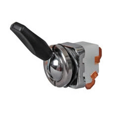 On/Off Toggle Switch with Plastic Paddle Lever - 5A at 12V-0-364-11