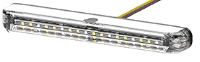 R65 6 Amber LED Warning Light   (7 Flash Patterns)     12/24V    0-441-90