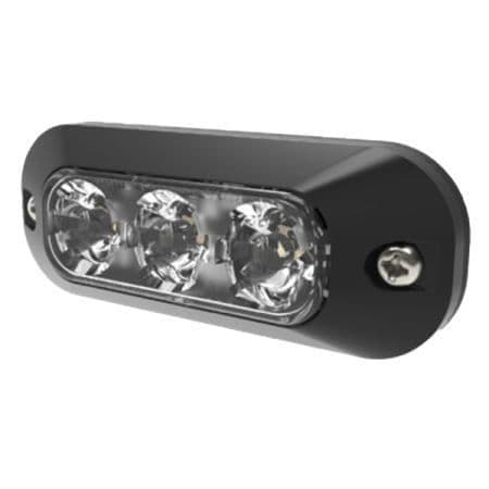 R65 R10 LED Warning Light 3 LED's Amber 12/24volt IP69K Bx1