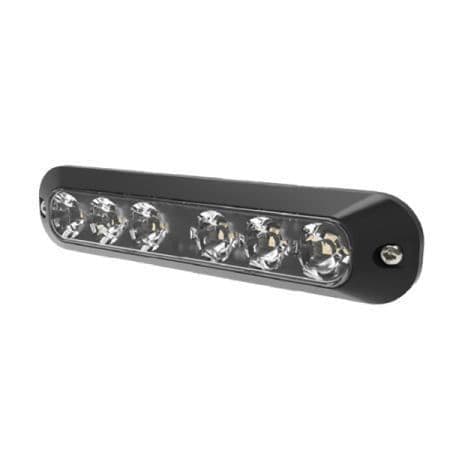 R65 R10 LED Warning Light 6 LED's Amber 12/24volt IP69K Bx1