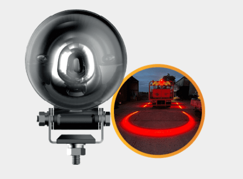 Red Arc LED Warning Lamp 10/80 volt 10W Bx1 0-420-42