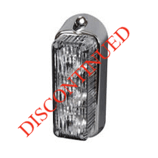 Red High Intensity 3 LED Vertical Warning Light - 12/24V-0-442-25