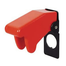 Red Plastic Switch Safety Guard-0-603-03