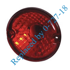 Stop/Tail Lamp with Opticulated Reflector - 95mm diameter, IP67-0-767-28