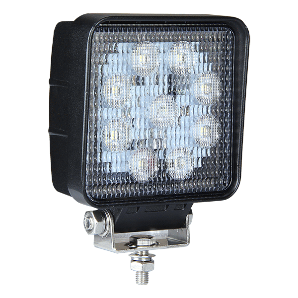 Super Bright Square 9 x 6W COB LED Work Lamp - 12/24V, 4500Lm, IP69K-0-420-86