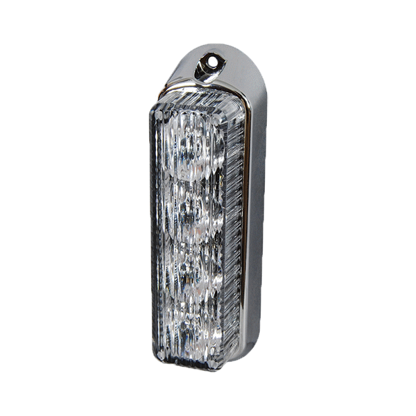 White High Intensity 4 LED Vertical Warning Light - 12/24V-0-442-37