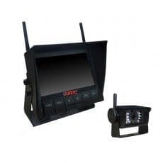 Wireless 4-CH QUAD Monitor With Integral DVR With 1 Or 4 Cameras - 12/24V-0-776-59